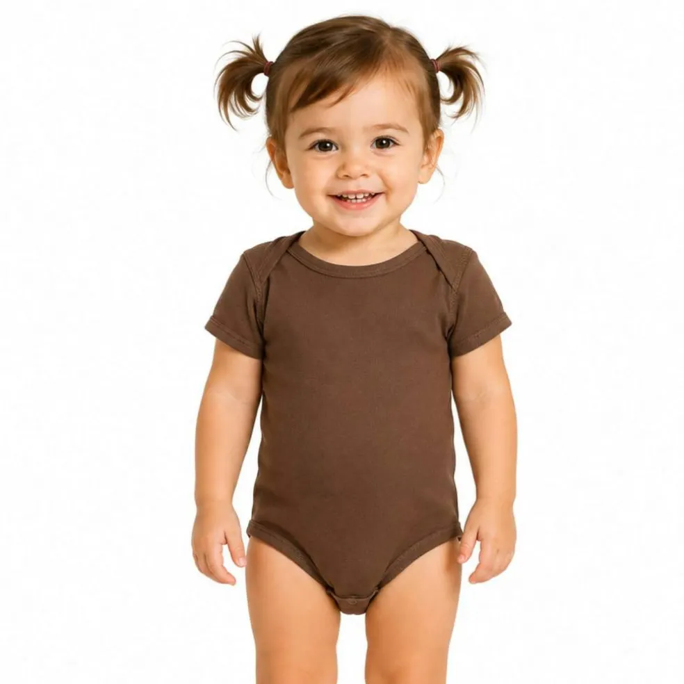 Rabbit Skins Infant Baby Rib Bodysuit Short Sleeve Free Shipping
