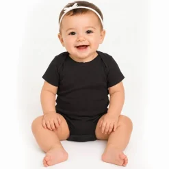Rabbit Skins Infant Baby Rib Short Sleeve Bodysuit Free Shipping