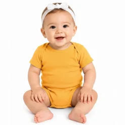 Rabbit Skins Infant Baby Rib Short Sleeve Bodysuit Free Shipping