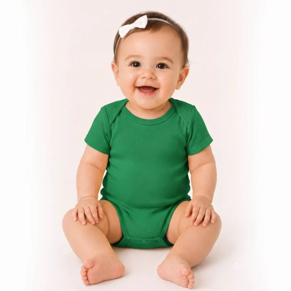 Rabbit Skins Infant Baby Rib Short Sleeve Bodysuit Free Shipping