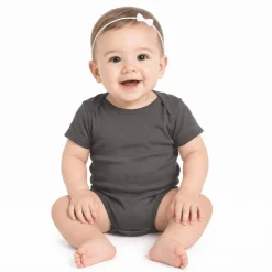 Rabbit Skins Infant Baby Rib Short Sleeve Bodysuit Free Shipping
