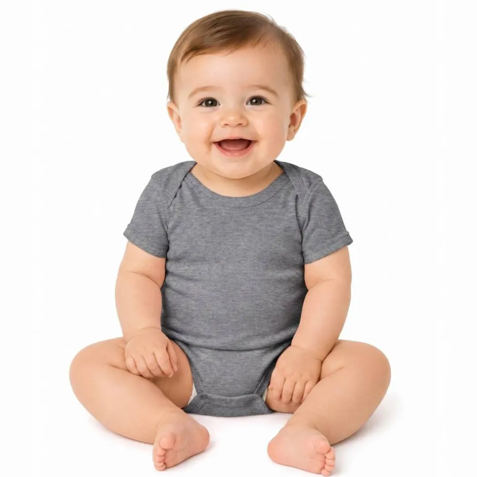 Rabbit Skins Infant Baby Rib Short Sleeve Bodysuit Free Shipping