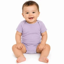 Rabbit Skins Infant Baby Rib Short Sleeve Bodysuit Free Shipping