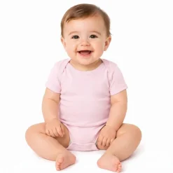 Rabbit Skins Infant Baby Rib Short Sleeve Bodysuit Free Shipping