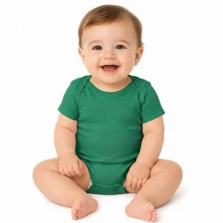 Rabbit Skins Infant Baby Rib Short Sleeve Bodysuit Free Shipping