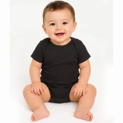 Rabbit Skins Infant Baby Rib Short Sleeve Bodysuit Free Shipping