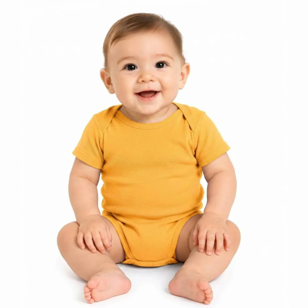 Rabbit Skins Infant Baby Rib Short Sleeve Bodysuit Free Shipping