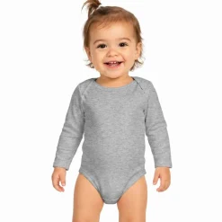 Rabbit Skins Infant Long Sleeve Jersey Bodysuit Free Shipping