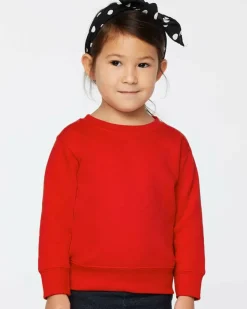 Rabbit Skins Toddler Fleece Crewneck Long Sleeve Sweatshirt