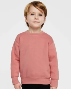 Rabbit Skins Toddler Fleece Crewneck Long Sleeve Sweatshirt