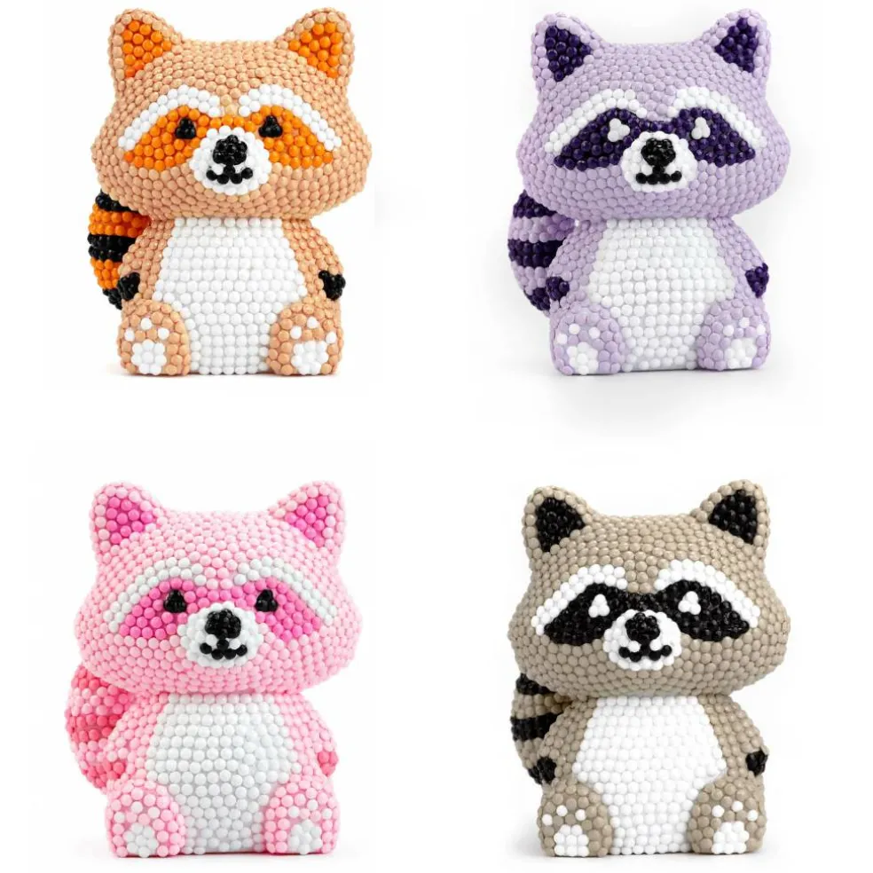 3.25" Raccoon Mystery 3D Diamond Art Kit by Make Market®