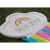 Rae Dunn 16ft. Splish Splash Rainbow Slide & Ride with Sprinkler