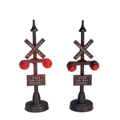 Railway Stop Light - Lemax (Lights Up!)
