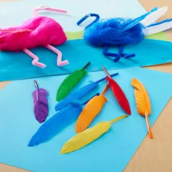 Rainbow Craft Goose Feathers by Creatology™