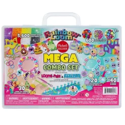 Rainbow Loom® Mega Combo Set™ Loomi-Pals™ & Sticker Pendants Bracelet Making Kit