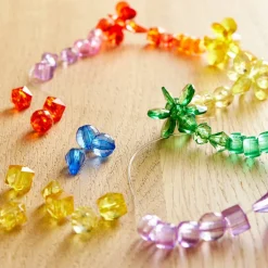 Rainbow Mixed Shape Faceted Beads by Creatology™