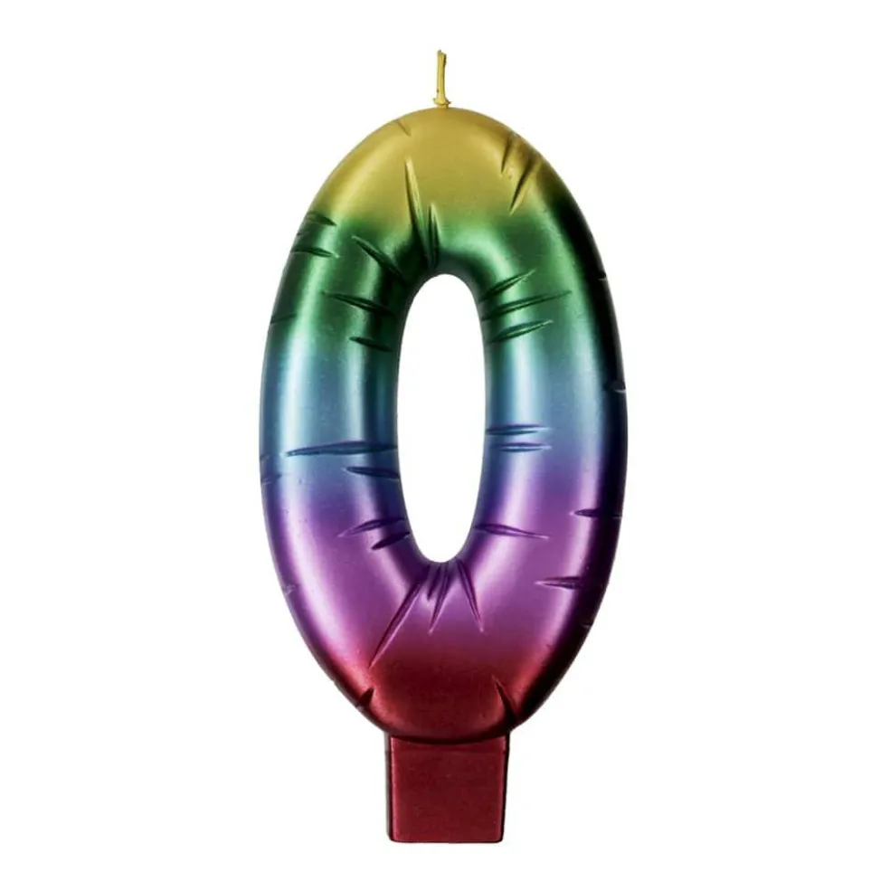 Rainbow Number Candle by Makery™