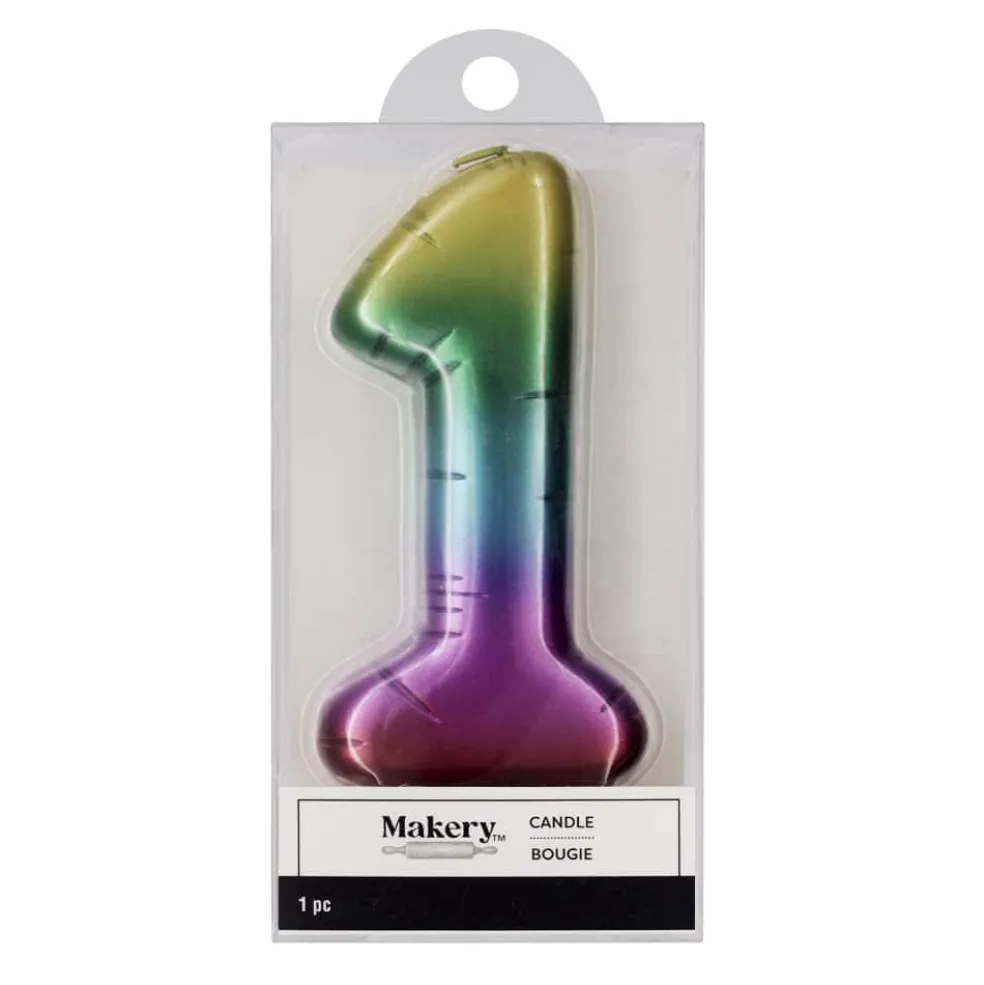 Rainbow Number Candle by Makery™