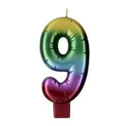 Rainbow Number Candle by Makery™