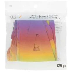 4" Rainbow Project Letter, Numbers & Characters by B2C™