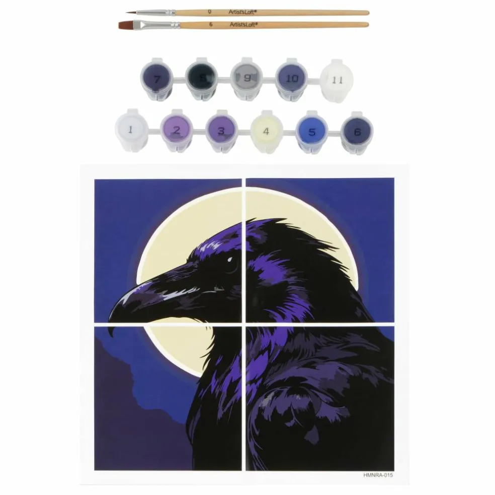 Raven Paint-by-Number Gallery Mini Kit by Artist's Loft®