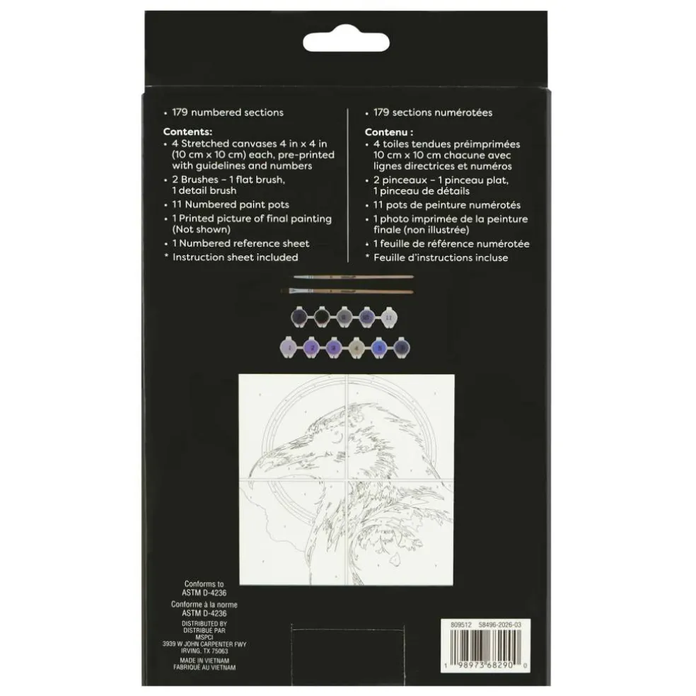 Raven Paint-by-Number Gallery Mini Kit by Artist's Loft®