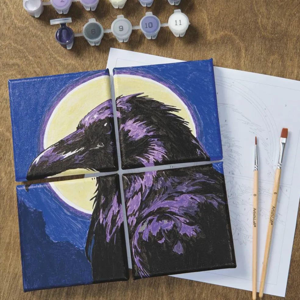 Raven Paint-by-Number Gallery Mini Kit by Artist's Loft®
