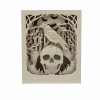 8.75" Raven & Skull Shadow Box DIY LED Wood Décor by Make Market®