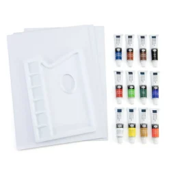 REA4901 | Essentials™ 27pc Acrylic Painting Travel Easel Art Set