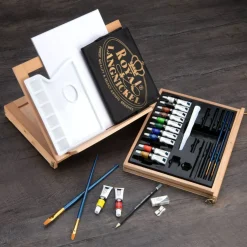 REA4901 | Essentials™ 27pc Acrylic Painting Travel Easel Art Set