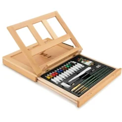 REA4903 | Essentials™ 28pc Oil Painting Travel Easel Art Set