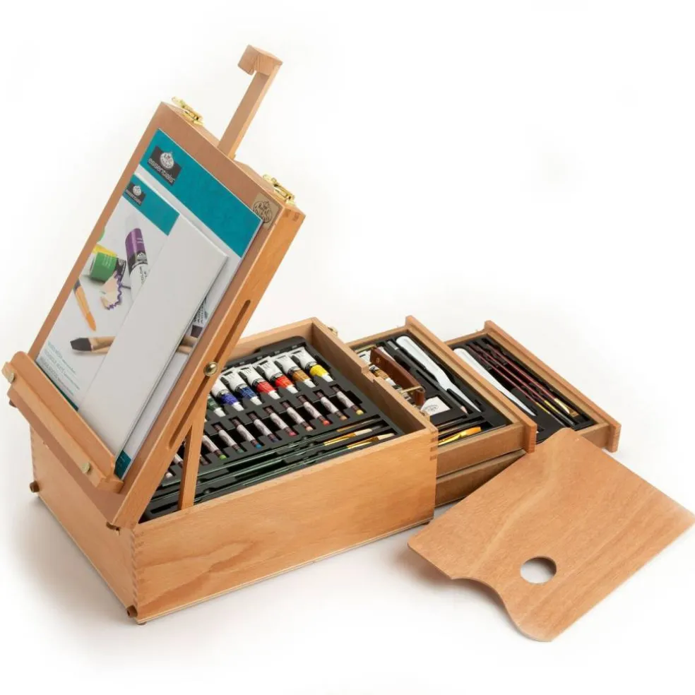 REA6000 | Mixed Media Artist Easel Set - 104pc