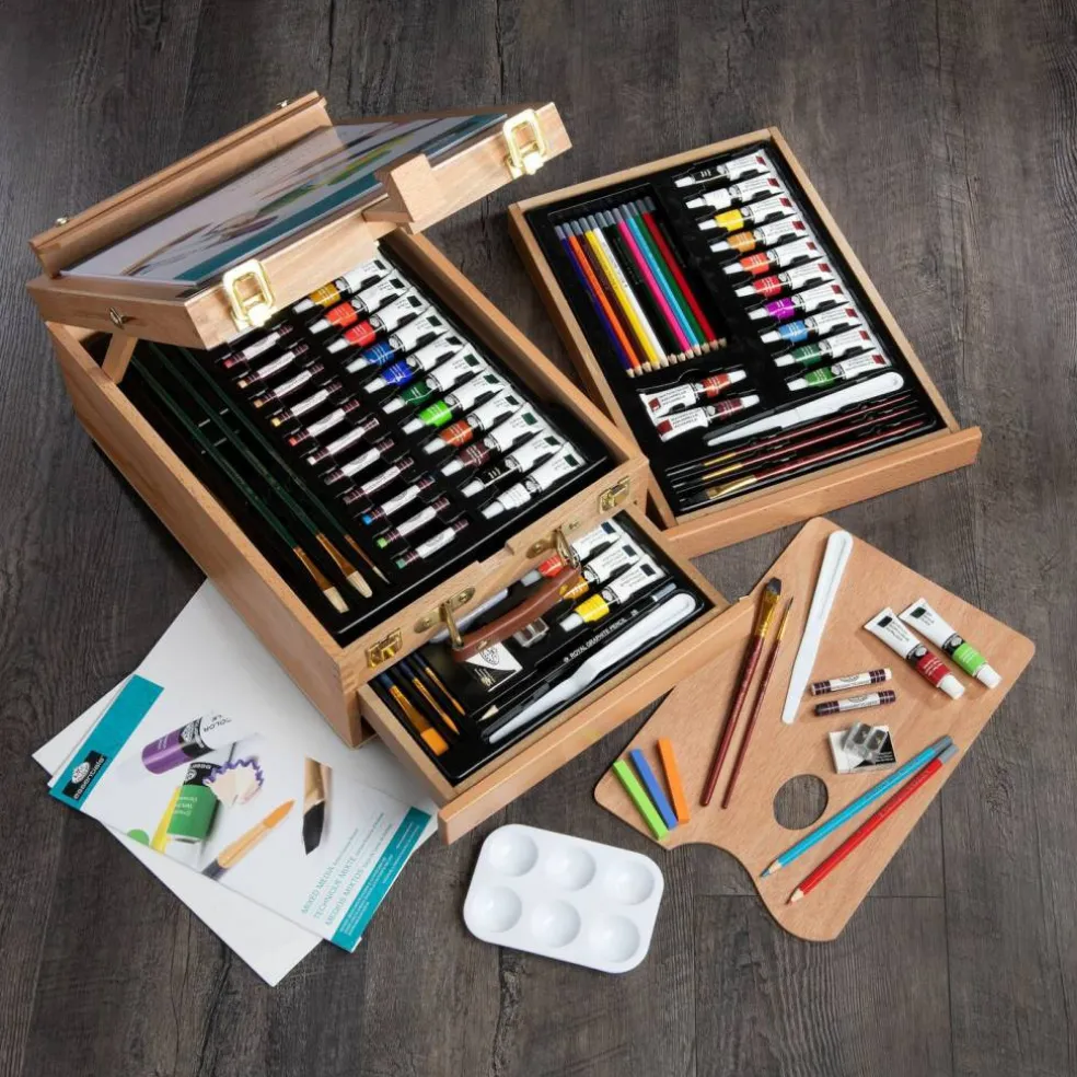 REA6000 | Mixed Media Artist Easel Set - 104pc