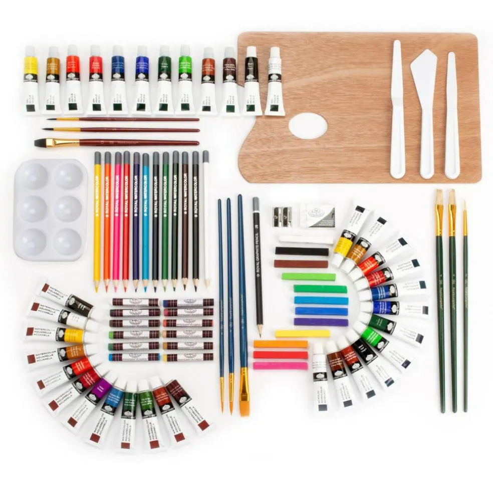 REA6000 | Mixed Media Artist Easel Set - 104pc