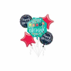 Reason to Celebrate 5-Piece Foil Balloon Bouquet