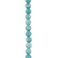 Reconstituted Larimar Round Beads, 7.5mm by Bead Landing™