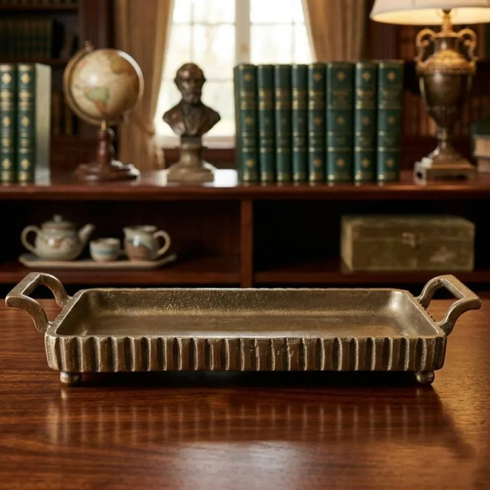 12" Rectangle Fluted Tabletop Tray by Ashland®