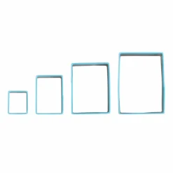 Rectangle Stainless Steel Nested Cookie Cutter Set by Celebrate It®