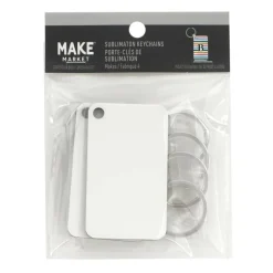 Rectangle Sublimation Keychains by Make Market®, 4ct.