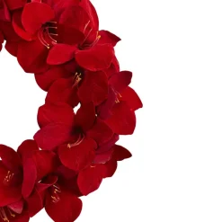 22” Red Amaryllis Wreath