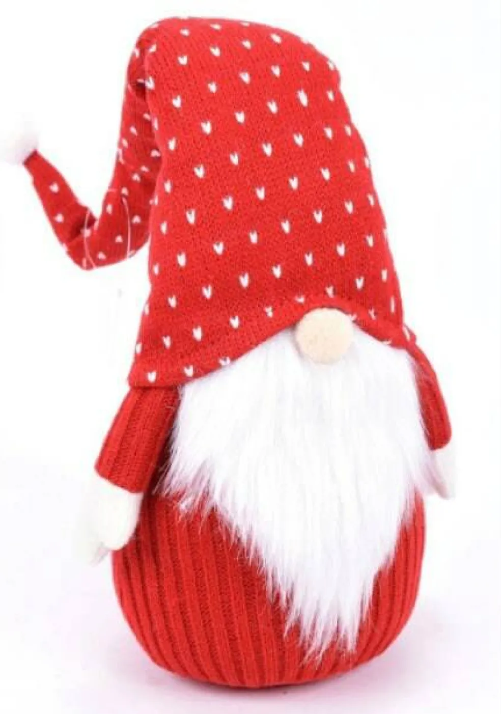 Red and White Christmas Gnome | 12" Plush Sitting Holiday Decor-289933