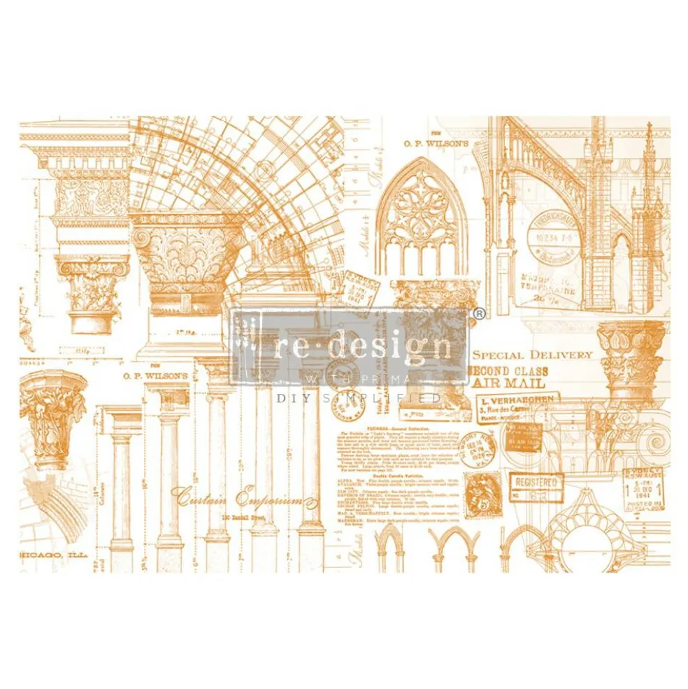 Redesign Decor Transfers Architecture 47"x34" 655350646516