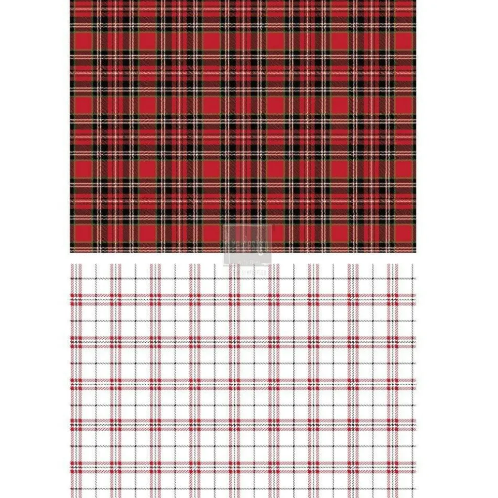 Redesign Decor Transfers Gingham Red 23"x33" 655350641689