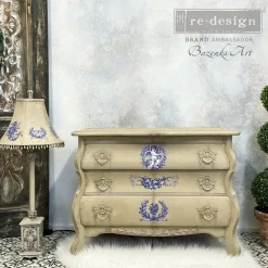 Redesign With Prima Decor Small Transfers - French Bue - 3 sheets , 6"x12" 655350656683