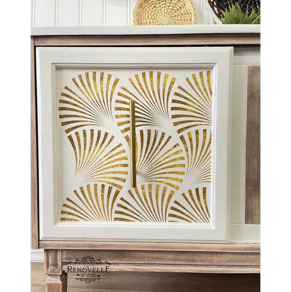 Redesign With Prima Decor Transfers - Geo Wave - total sheet size 24"x 35" , cut into 3 sheets 655350656461