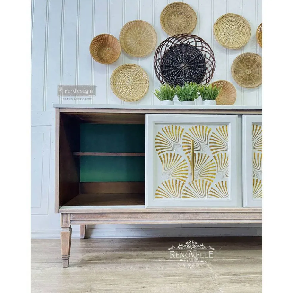 Redesign With Prima Decor Transfers - Geo Wave - total sheet size 24"x 35" , cut into 3 sheets 655350656461
