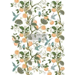 Redesign With Prima Decor Transfers - Orange Grove - total sheet size 24