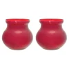 6" Red Glass Vases, 2ct.