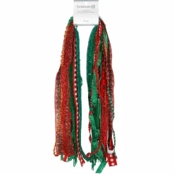 Red & Green Ribbon Trim by Celebrate It®, 25ct.