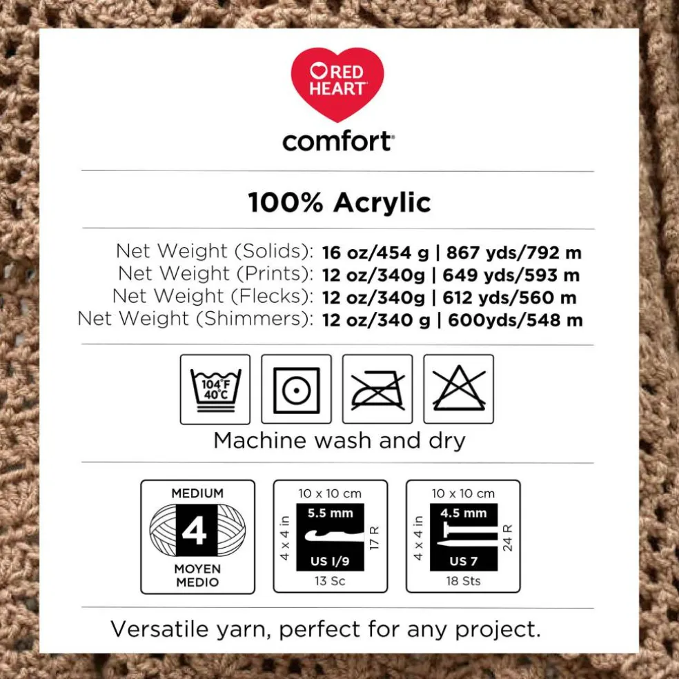 Red Heart® Comfort™ Solid Yarn